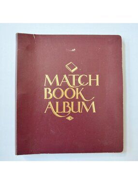Match Book Album Vintage With 12 Matchbooks NO MATCHES